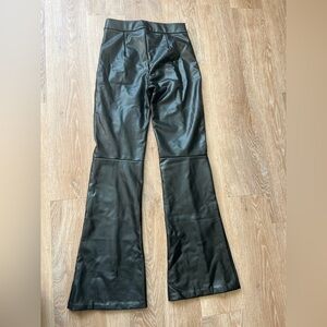 Abercrombie & Fitch Black Faux Leather Pants